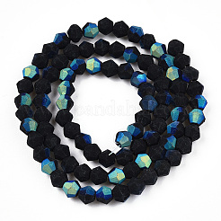 Imitate Austrian Crystal Bicone Frosted Glass Beads Strands&nbsp;EGLA-A039-P3mm-MB17