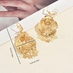 Bohemian Brass Flower Hoop Earrings&nbsp;YE2777