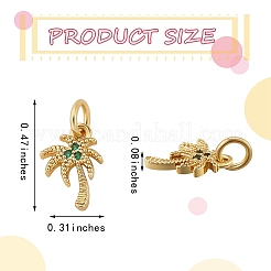 10Pcs Rack Plating Brass Micro Pave Cubic Zirconia Charms&nbsp;ZIRC-SZ0003-83