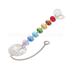 Glass Teardrop Window Hanging Suncatchers&nbsp;HJEW-JM00934