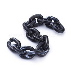 Transparent Acrylic Handmade Cable Chain&nbsp;AJEW-JB00545-07