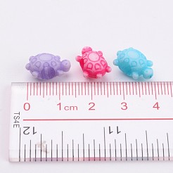 Large Hole Opaque Craft Style Acrylic Tortoise European Beads&nbsp;X-SACR-R697-M64