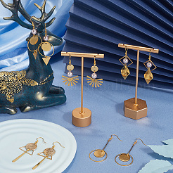 DIY Geometric Stainless Steel Dangle Earring Jewelry Kits&nbsp;DIY-SC0030-02