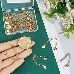 20Pcs Brass Chain Extender&nbsp;KK-BBC0023-25