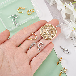 10Pcs 2 Colors Brass Crystal Rhinestone Fold Over Clasps&nbsp;FIND-PH0020-87