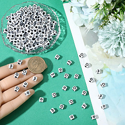 600Pcs Opaque Acrylic Beads&nbsp;OACR-PA0001-28