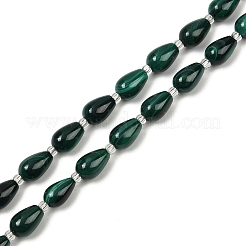 Natural Malachite Beads Strands&nbsp;G-L630-C01-10x6mm