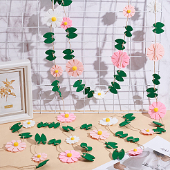 Felt Flower Hanging Banners&nbsp;AJEW-WH0596-696