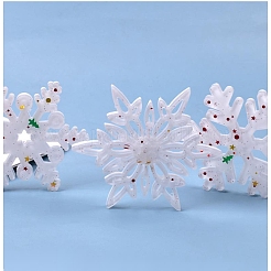 Christmas DIY Snowflake Silicone Pendant Molds&nbsp;DIY-P006-31