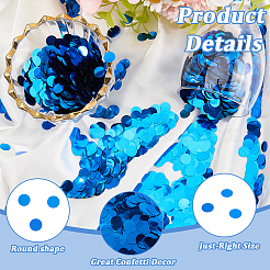100G PE Paillette/Sequin Confetti&nbsp;DIY-SP0005-41B