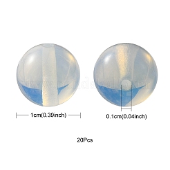 20Pcs Opalite Round Beads&nbsp;G-YW0001-27A