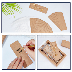 100Pcs Cardboard Jewelry Display Cards for Keychain&nbsp;CDIS-PH0001-59B