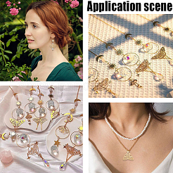 24Pcs 12 Styles Brass Pendants&nbsp;KK-SC0005-47