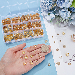 6 Styles Iron Bead Caps&nbsp;IFIN-UN0001-28G