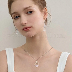 2Pcs 2 Styles Alloy Glass Pendants&nbsp;FIND-YW0010-32A