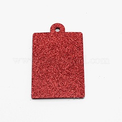 Vertical Design Rectangle Felt Glitter Photo Frame Card&nbsp;HJEW-WH0036-11A