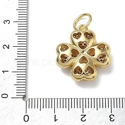 Brass Micro Pave Cubic Zirconia Pendants&nbsp;KK-CBA56EF-29G-01