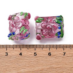 Handmade Bumpy Lampwork Beads Strands&nbsp;LAMP-K027-07G
