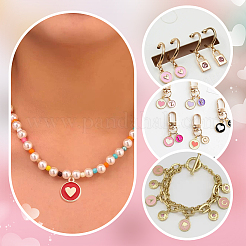 60Pcs 10 Styles Alloy Enamel Charms&nbsp;ENAM-PH0002-84
