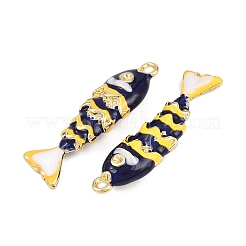 Alloy Enamel Pendant Rhinestone Settings&nbsp;ENAM-H002-01G-04