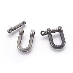 304 Stainless Steel Screw D-Ring Anchor Shackle Clasps&nbsp;STAS-E446-30B-AS