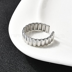 304 Stainless Steel Open Cuff Rings&nbsp;RJEW-H261-04P