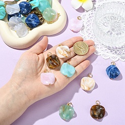 40Pcs 8 Styles Acrylic Pendants&nbsp;PALLOY-YW00204
