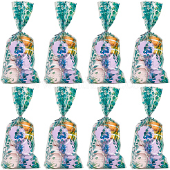 100Pcs Leaf Printed OPP Cellophane Candy Packaging Bags&nbsp;ABAG-GF0001-40
