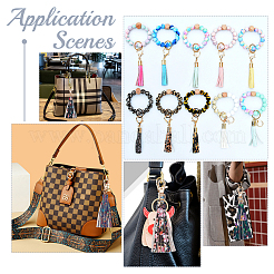 10Pcs 10 Style PU Leather Tassel Big Pendants Decorations&nbsp;KEYC-WR0001-31