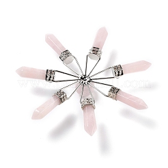 Natural Rose Quartz 7 Chakra Points Energy Generator&nbsp;DJEW-I016-01P-05