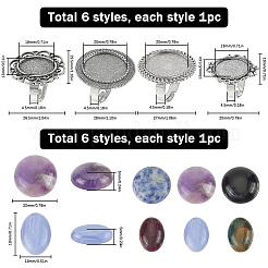 DIY Gemstone Finger Ring Making Kit&nbsp;DIY-SC0022-34