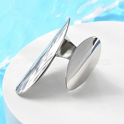 Non-Tarnish 304 Stainless Steel Open Cuff Ring&nbsp;RJEW-Q775-01P