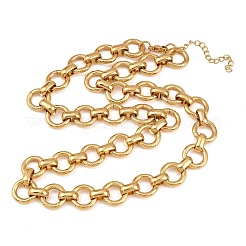 13MM 304 Stainless Steel Ring Link Chain Necklaces&nbsp;NJEW-Z105-03G