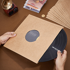Kraft Paper Vinyl Record Packing Bags&nbsp;AJEW-WH0596-663B