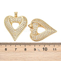 Mother's Day Brass Cubic Zirconia Pendants&nbsp;KK-L251-07G-04