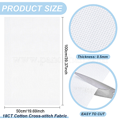 18CT Cotton Cross-stitch Fabric&nbsp;DIY-WH0021-13C