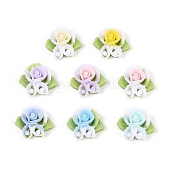Flower Opaque Resin Cabochons&nbsp;CRES-T025-24