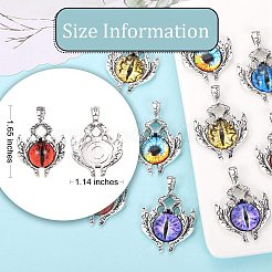 10Pcs 4 Colors Glass Pendants&nbsp;FIND-SZ0002-99