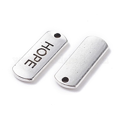 (Defective Closeout Sale: Blister) Tibetan Style Alloy Inspirational Message Pendants&nbsp;TIBEP-XCP0001-02A