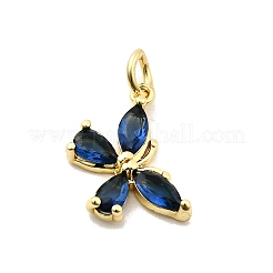 Butterfly Brass Glass Pendants&nbsp;KK-C134-20G