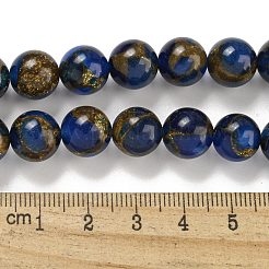 Synthetic Gold Clinquant Stone Beads Strands&nbsp;G-P549-A01-02A