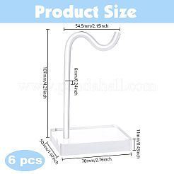 6Pcs Plastic Single Bracelet Display Stands&nbsp;BDIS-GO0001-01B