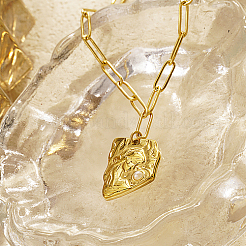 304 Stainless Steel Girl Shape Pendant Necklaces&nbsp;WT7593-1