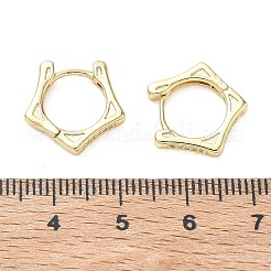 Brass Micro Pave Cubic Zirconia Hoop Earrings&nbsp;KK-CBA30C7-27G