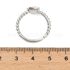 Brass Finger Cup Peg Ring Settings&nbsp;KK-L184-58P