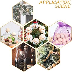 Natural Wooden Round Ball&nbsp;WOOD-PH0001-17-WH