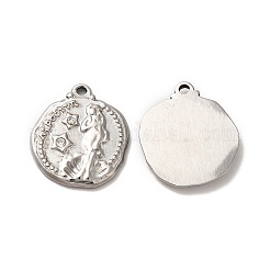 304 Stainless Steel Pendants&nbsp;STAS-A080-19P