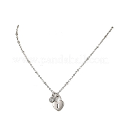 2Pcs 2 Styles 304 Stainless Steel Pendant Satellite Chain Necklaces&nbsp;NJEW-JN06495-02
