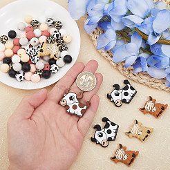 72pcs 12 style Food Grade Silicone Focal Beads&nbsp;SIL-CA0003-20