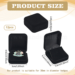 12Pcs Square Velvet Medal Storage Boxes&nbsp;CON-FG0001-24